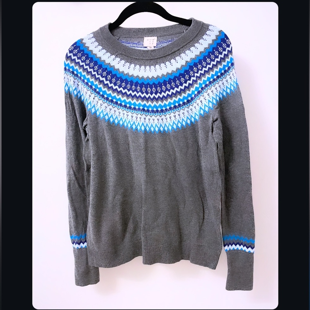 Blue cabin sweater